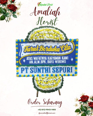 Papan Bunga Duka di Bangil